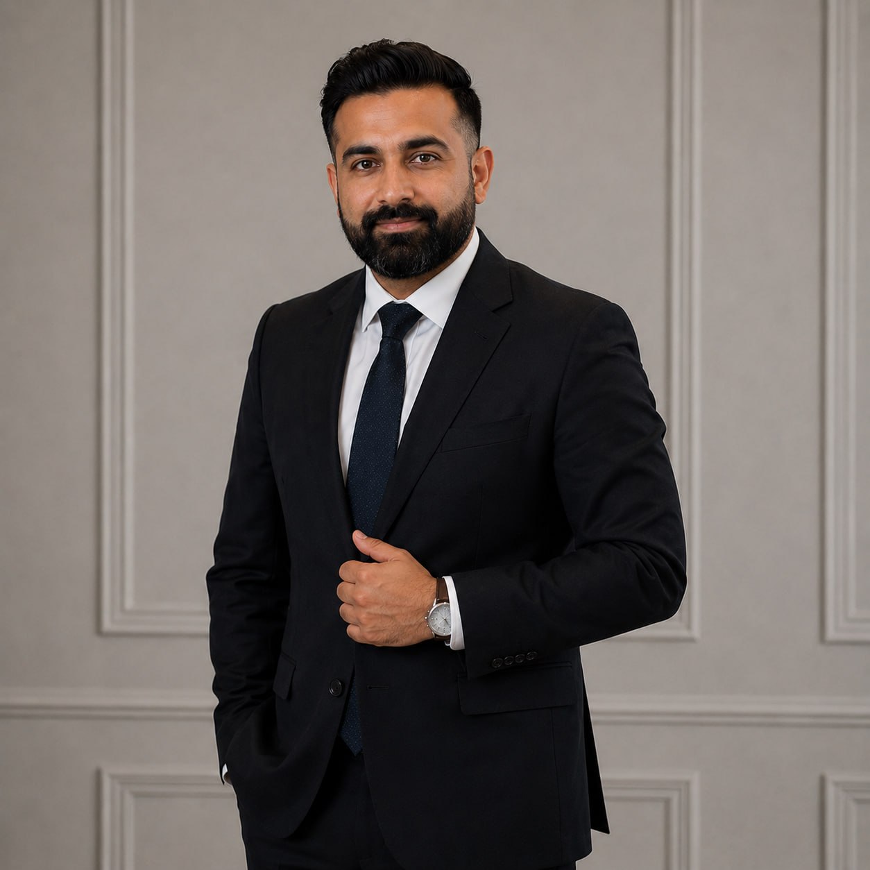Portrait of Harmail Singh Gill — Founder, Director and Solicitor